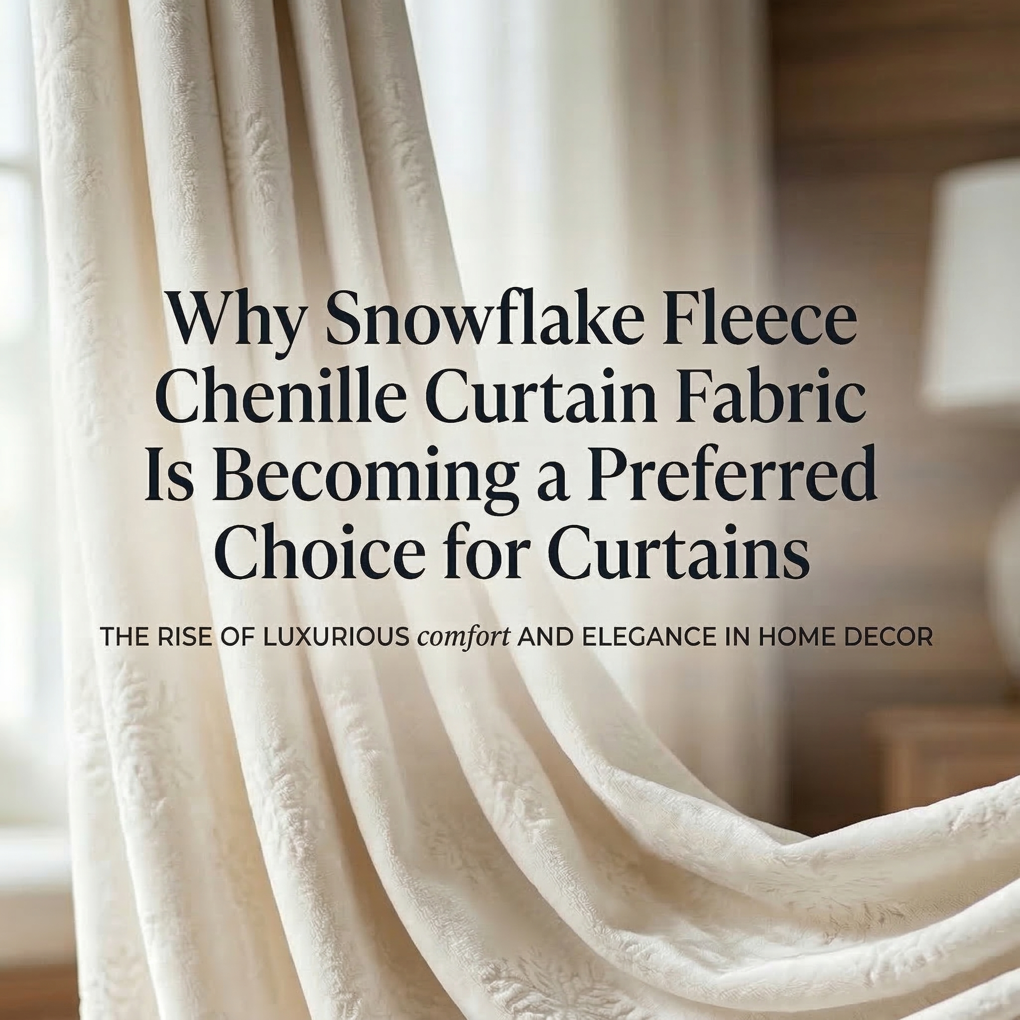 Zergatik Snowflake Fleece Chenille Gortina Ehuna Gortinaentzako aukera hobetsia bihurtzen ari den