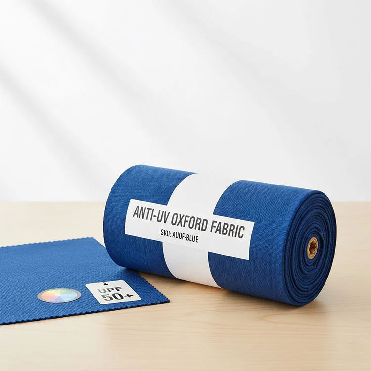 Poliesterra UV aurkako Oxford ehuna Poliesterra UV aurkako Oxford ehuna